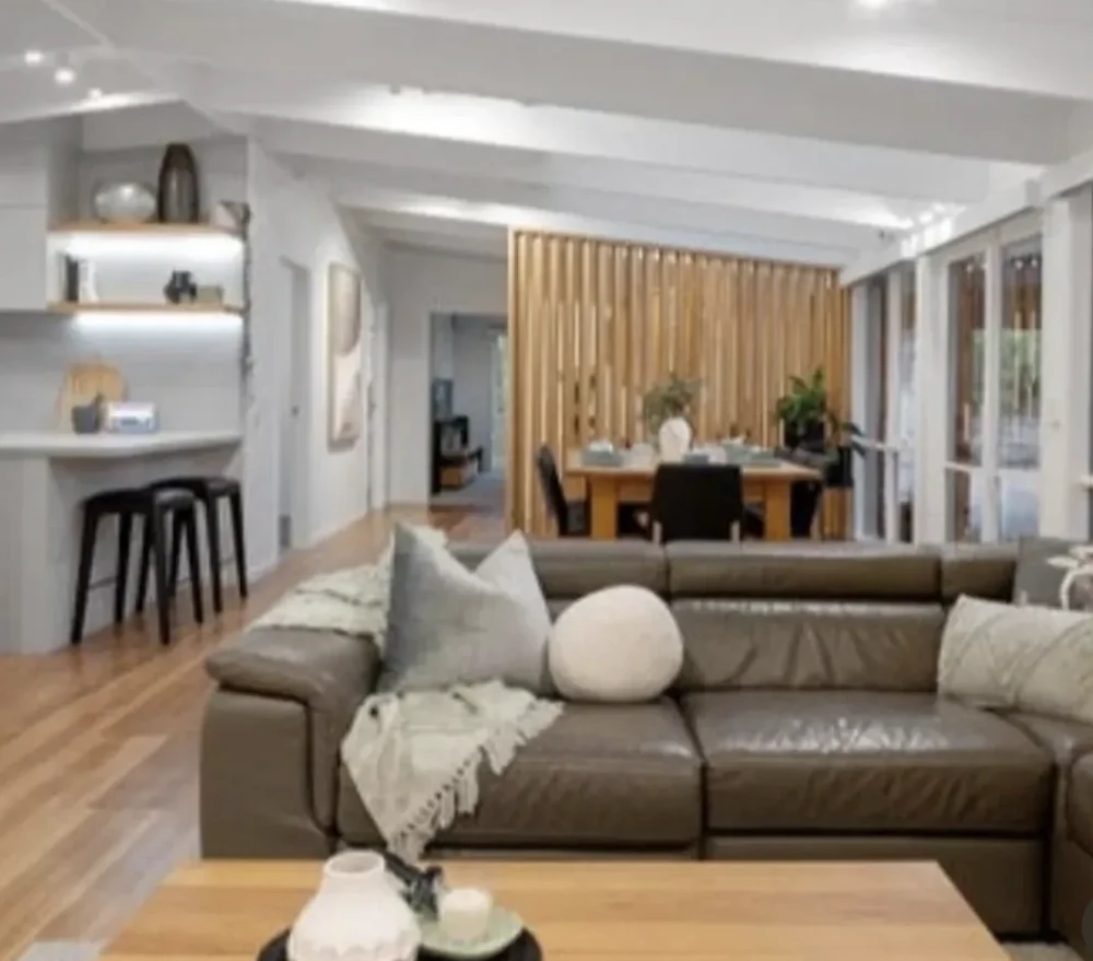 After: another view of the finished Bacchus Marsh room with painted walls and ceilings